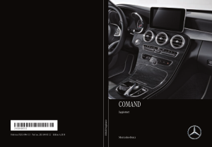 2018 Mercedes Benz C Class COMAND Operator Instruction Manual